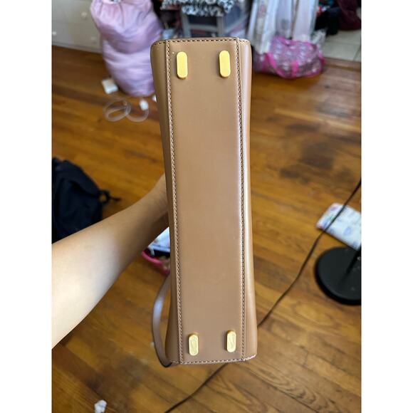 Tory Burch Lee Radziwill Bag Small Brown with Gold Hardware - Picture 11 of 16